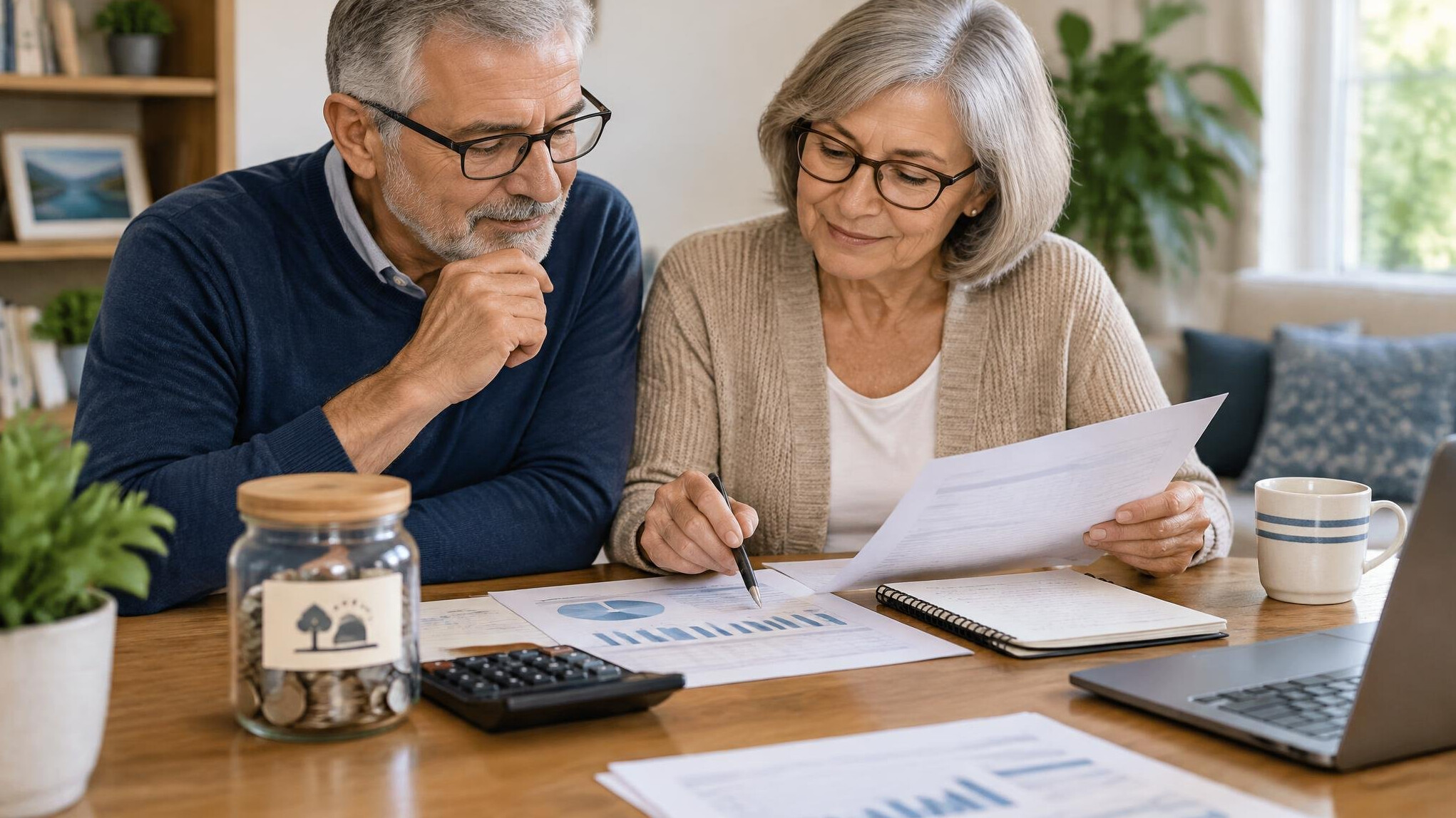 couple planning retirement
