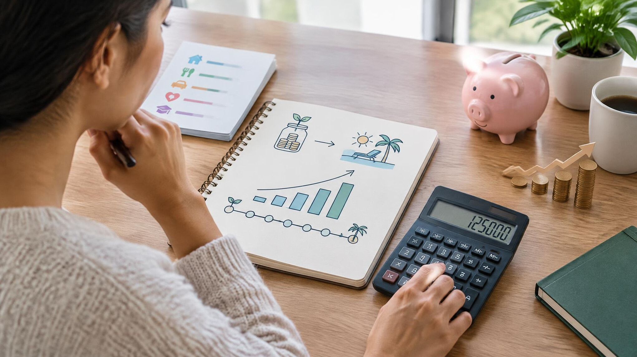 person planning budget